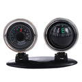 Dashboard Guide Ball Car Compass Navigation Tools Auto Ornament Vehicle Compass Direction Plastic Car Thermometer Zpaxo Black