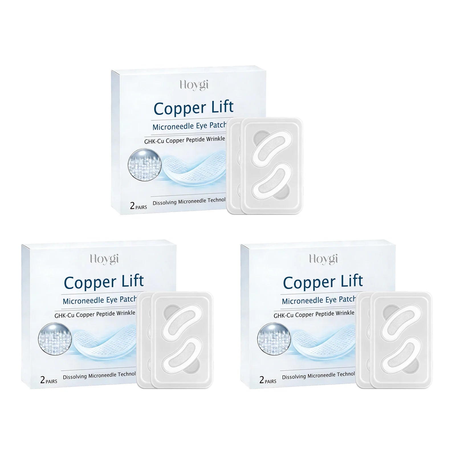 Hoygi Microneedle Eye Patches – Dark Circles & Puffiness Relief Eye Patch Mask Zpaxo 6pairs