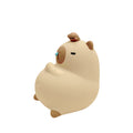 Cute Cartoon Capybara Silicone Night Light USB Rechargeable Timing Dimming Sleep Night Lamp for Children's Room Decor Zpaxo BROWN