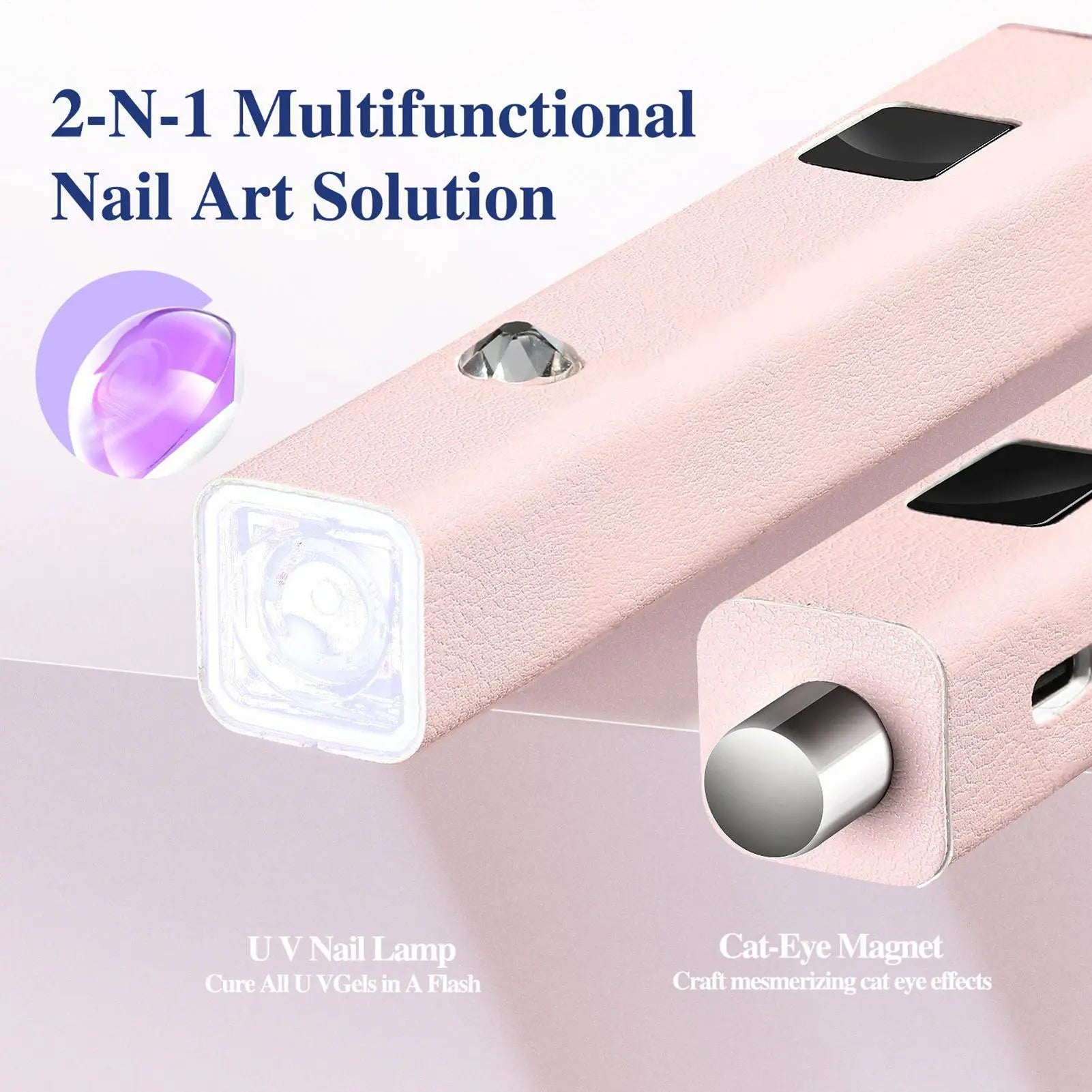 Mini UV Gel Nail Lamp – Portable Rechargeable Curing Light UV Gel Nail Lamp Zpaxo
