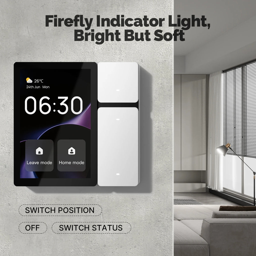WiFi Control Panel Build in BLE Gateway Hub Scene Switch 3.5-inch Touch Screen Tuya Smart Life Home Automation Full System Zpaxo