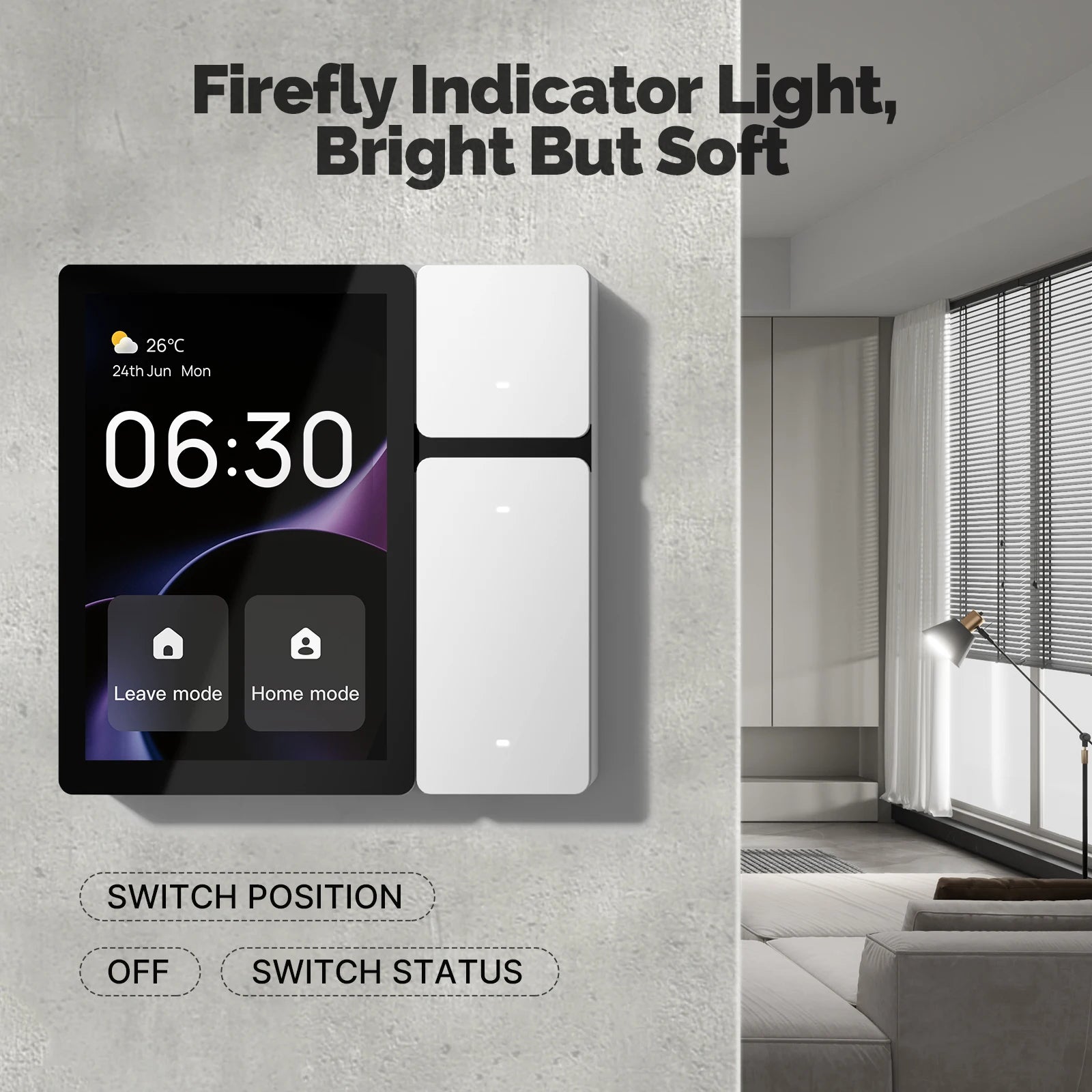 WiFi Control Panel Build in BLE Gateway Hub Scene Switch 3.5-inch Touch Screen Tuya Smart Life Home Automation Full System Zpaxo