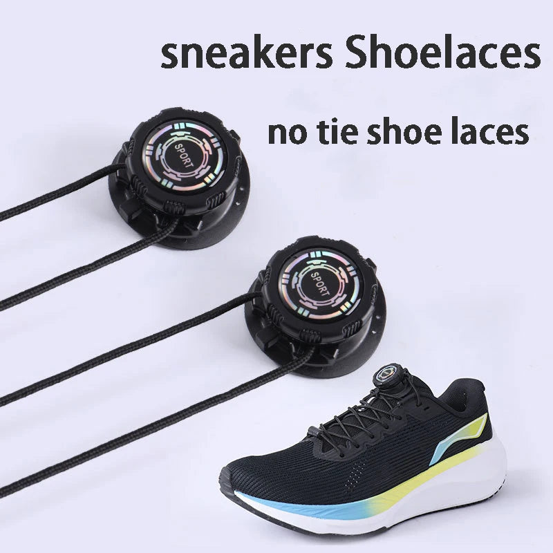 No-Tie Elastic Shoelaces with Swivel Buckle – Kids & Adults