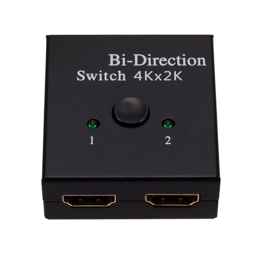 4K HDMI-Compatible Splitter Switch 2 Ports Bi-Direction 1X2 2X1 Split 1 in 2 Out Amplifier 1080P 4Kx2K HDMI-Compatible Switcher Zpaxo