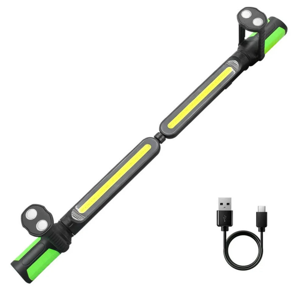 2400LM LED Mechanic Work Light 4400mAh Rechargeable Magnetic Base COB Zpaxo Green