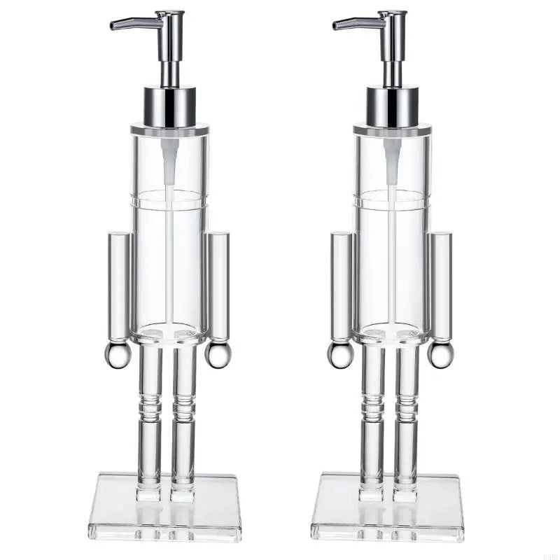 Festival Nutcrackers Liquid Soap Dispenser with Pump Design Visible Soap Bottle Zpaxo 2 pcs CN