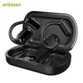 TWS Wireless Bluetooth Headphones Open Ear Earbuds Charging Case LED