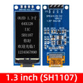 Multi-Size 64×128 OLED Vertical Display Module (0.96/1.3/1.54 Inch) – 4PIN, SH1107/SSD1312/SSD1317 Driven Zpaxo 1.3 inch (SH1107)