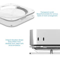 652F Modern Acrylic Desktop Mount Antidust Cooling Platform Mini Zpaxo CN
