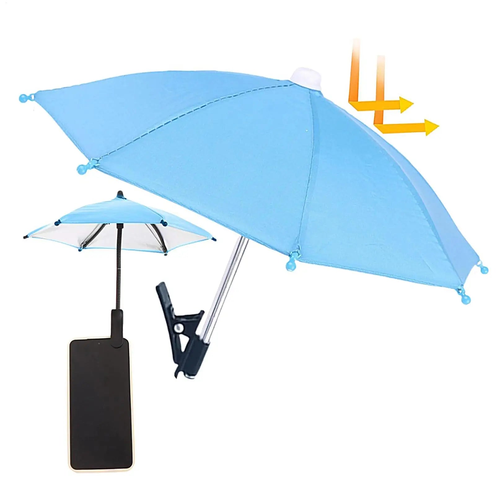 Mini Phone Umbrella Clip – Sun Shade & Anti-Glare Screen Guard Phone Shade Accessory Zpaxo