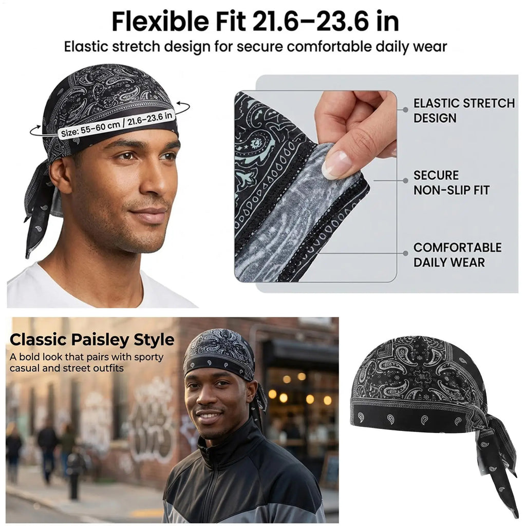 Cooling Skull Caps Stretchy Sweat Wicking Helmet Liner Lightweight