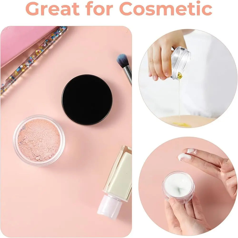 Refillable Loose Powder Containers Empty Reusable Compact Elasticated Zpaxo