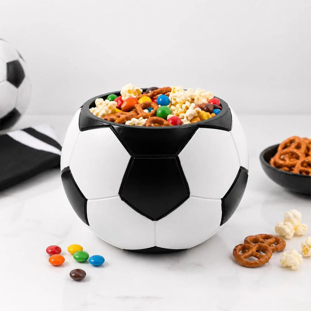 Snack Bowls Soccer Ball Decorative Reusable Dishes Sport Theme Bowl