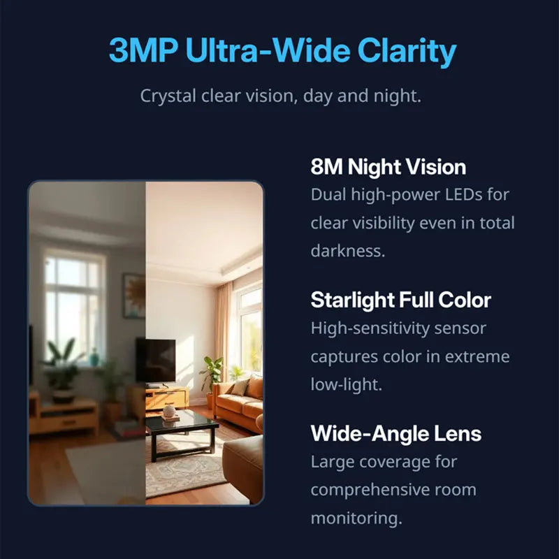 Ultra-clear 2K Surveillance Camera Remote Control Via Mobile Phone