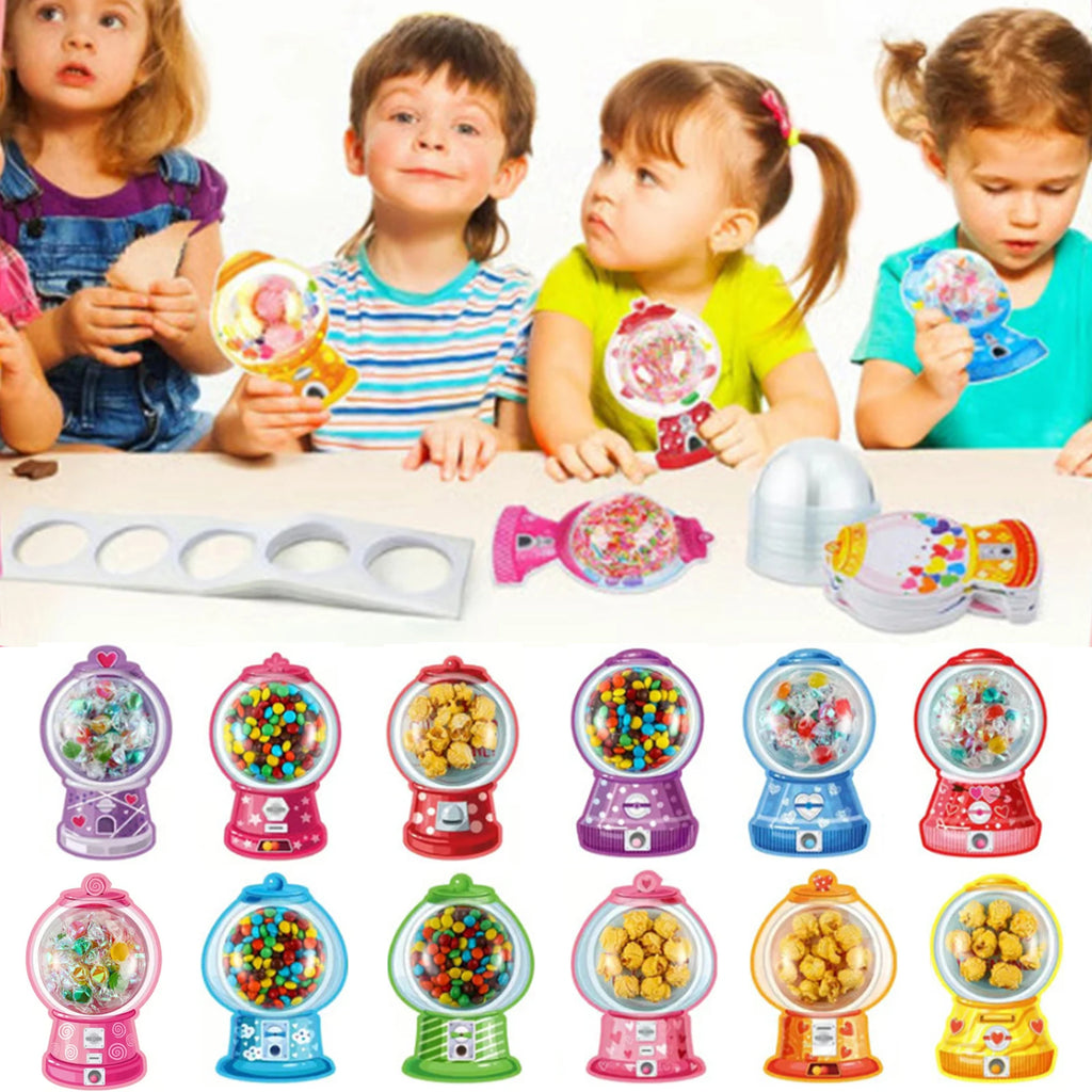 36 Candy Cards Funny Valentine Greeting Plastic Domes Party Exchange