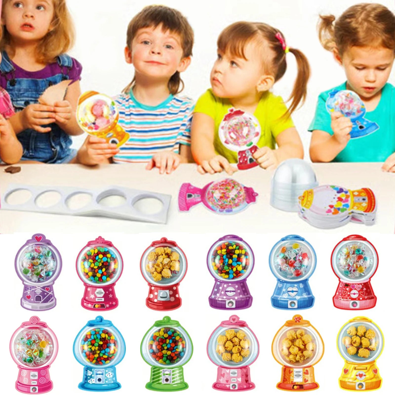 36 Candy Cards Funny Valentine Greeting Plastic Domes Party Exchange