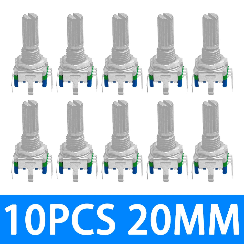 Rotary Encoder Coded Switch EC11 Audio Digital Potentiometer Five-pin Zpaxo 10PCS 20MM