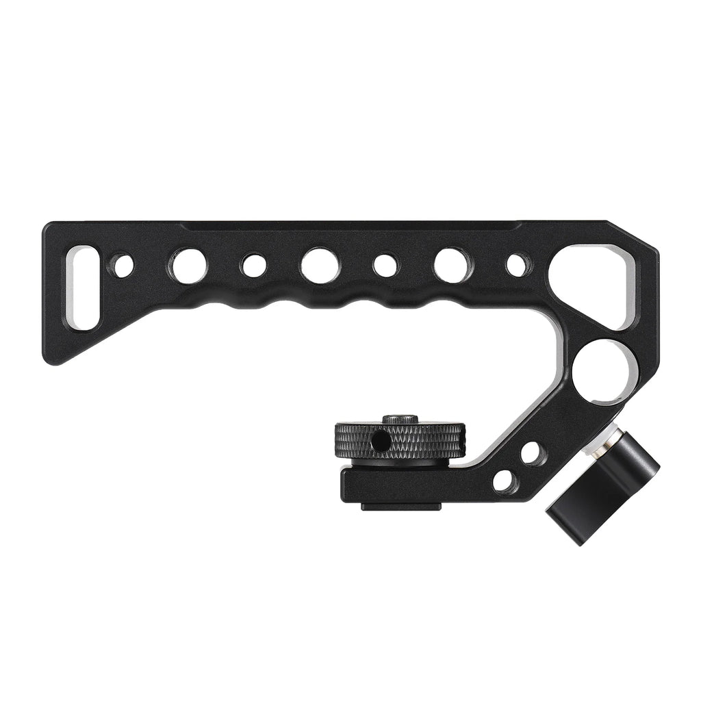 Top Handel Camera Top Handgrip with Cold Shoe Mounts ARRI Positiong Hole 1/4 3/8in Threaded Holes for Camera Cage Sports Camera Zpaxo