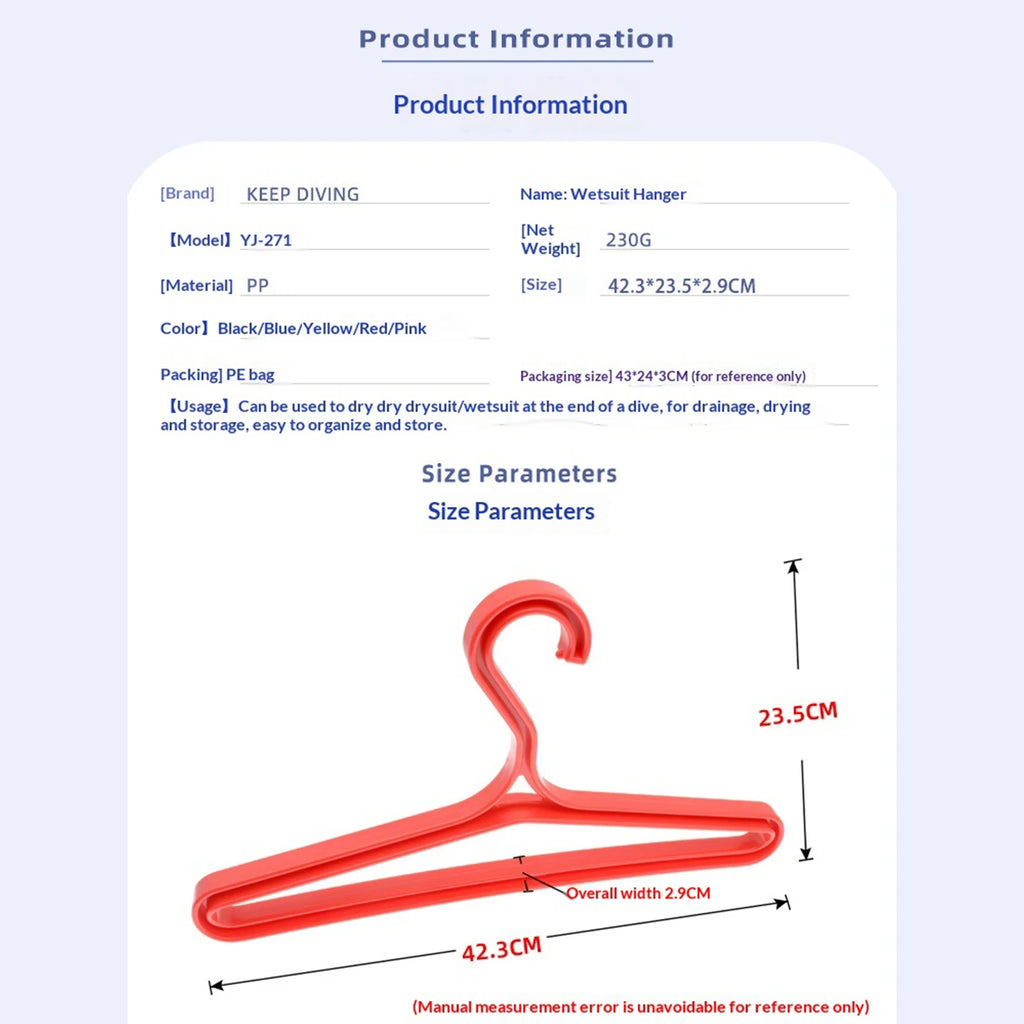 Diving Suit Drying Rack Multi-purpose Dive Holding Swimming Coat