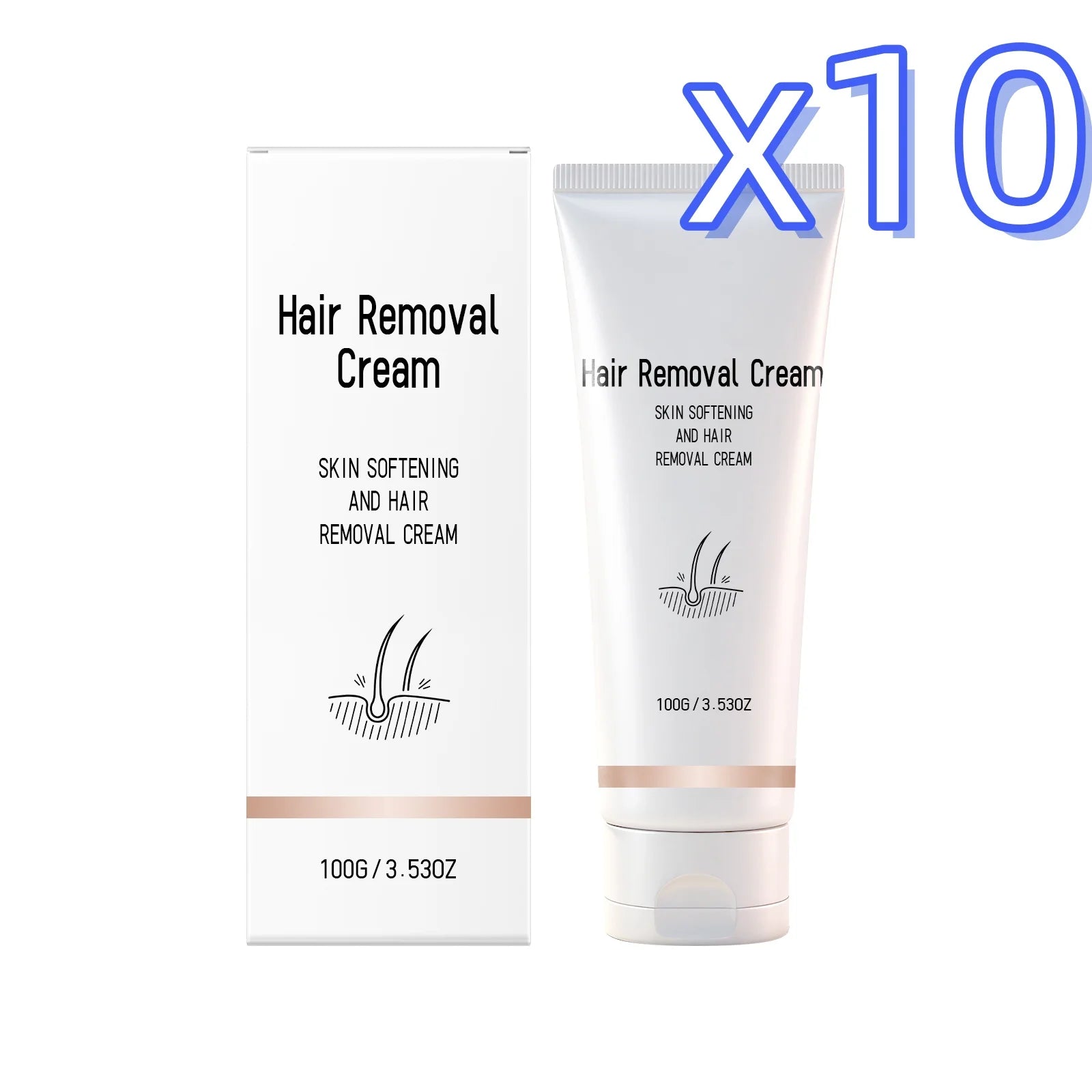 Instant Painless Hair Removal Cream – Smooth Skin | Zpaxo Hair Removal Cream Zpaxo 100g Boxed x 10PCS