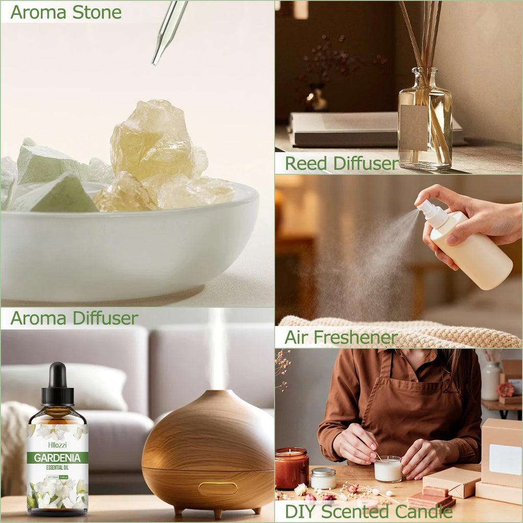 GARDENIA ESSENTIAL OIL Facial Skincare Products Suitable All Skin Zpaxo
