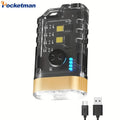 POCKETMAN Mini UV LED Flashlight 365nm USB Rechargeable Keychain