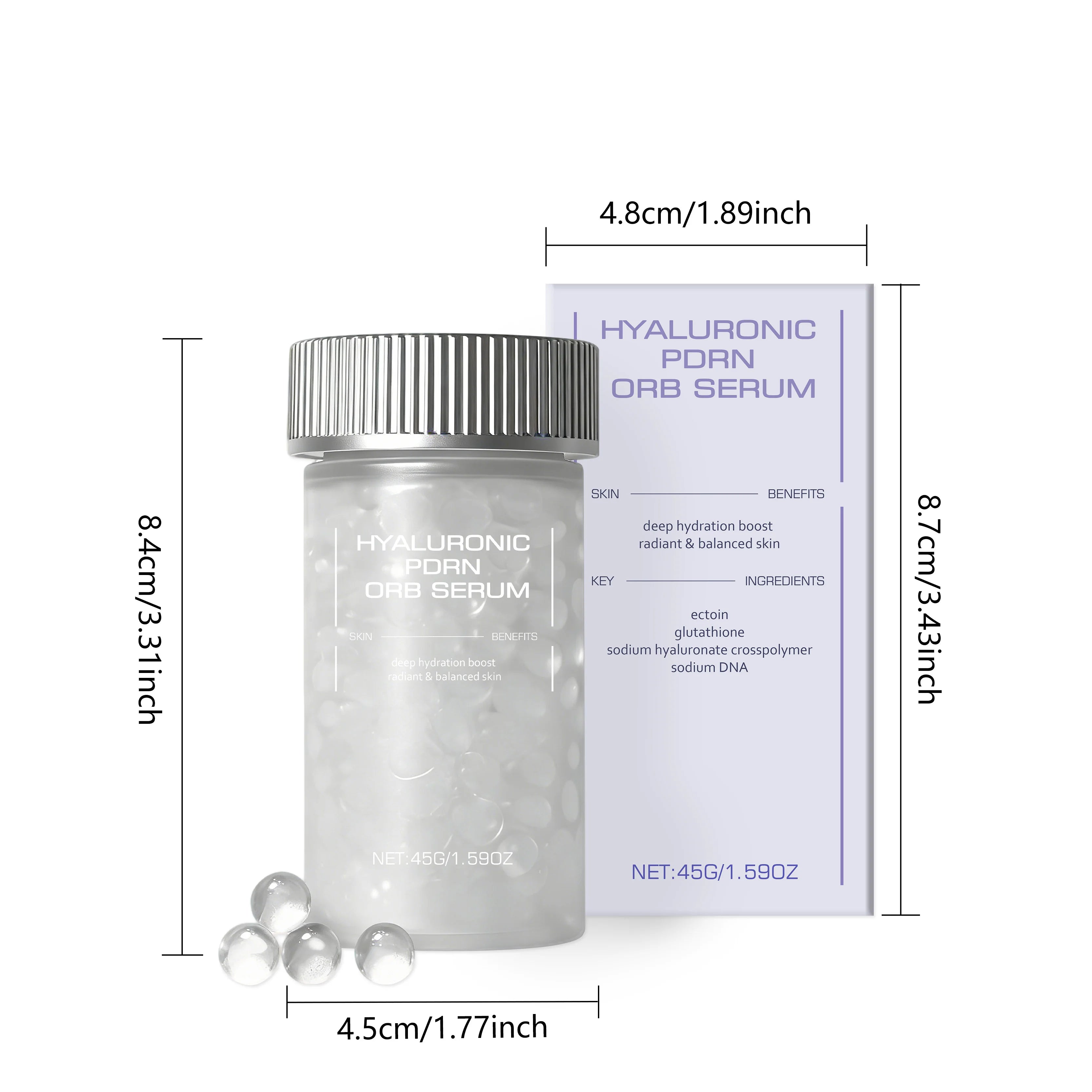 Hoygi Hyaluronic PDRN ORB Serum – Firming Deep Hydration Face Serum Zpaxo