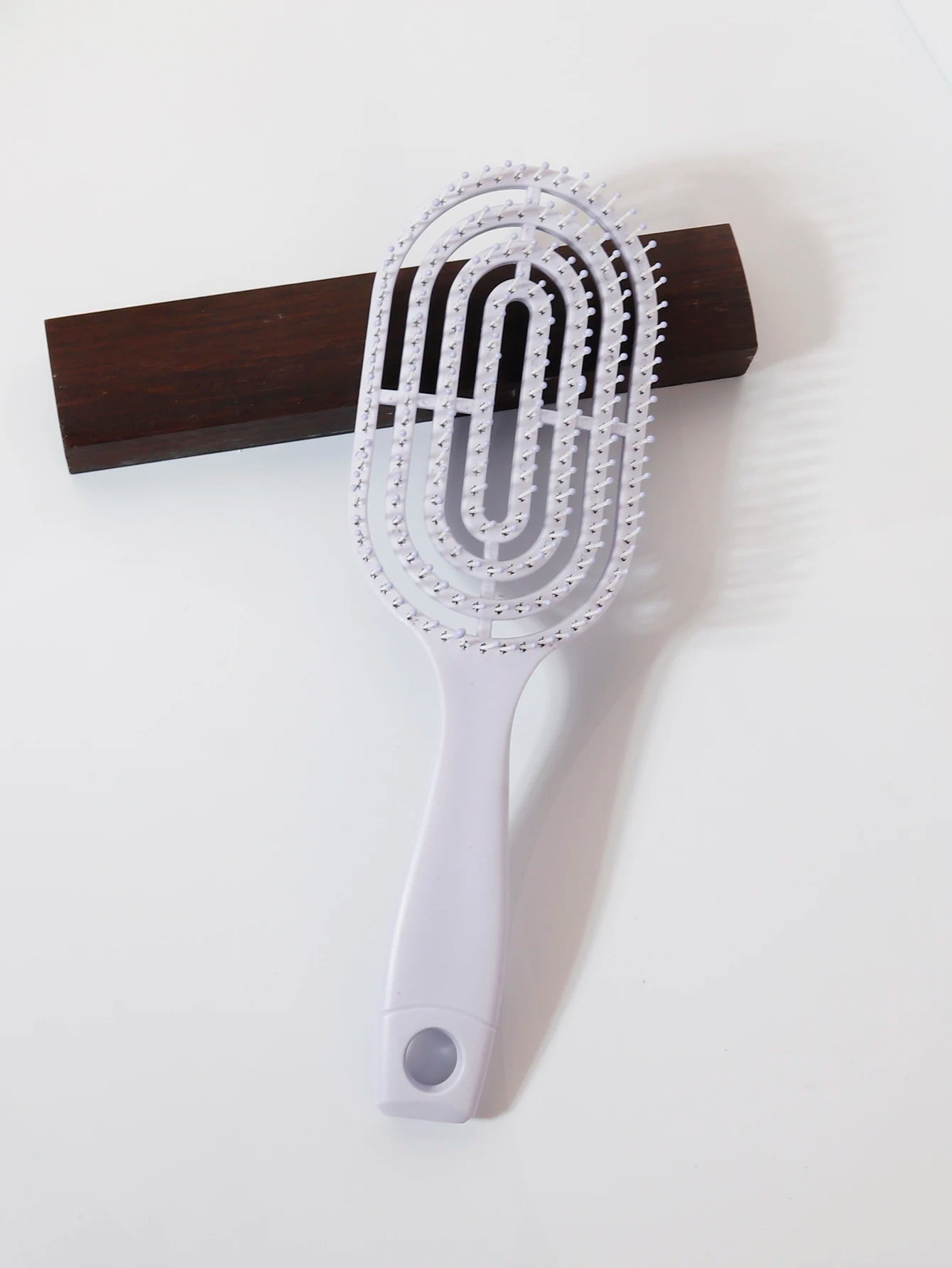 Relaxing Elastic Massage Comb Portable Hollow Comb Scalp Massage Brush Salon Styling Tool Oval Comb Special for real hair wigs Zpaxo purple