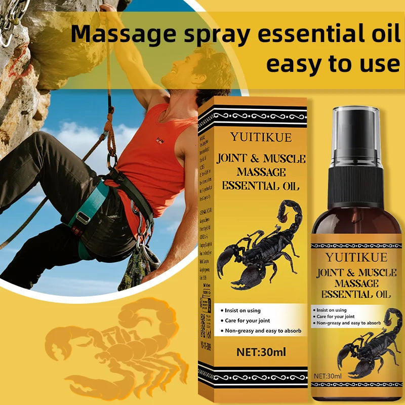 YUITIKUE Joint & Muscle Massage Oil 30ml – Fast Absorption Muscle Massage Oil Zpaxo
