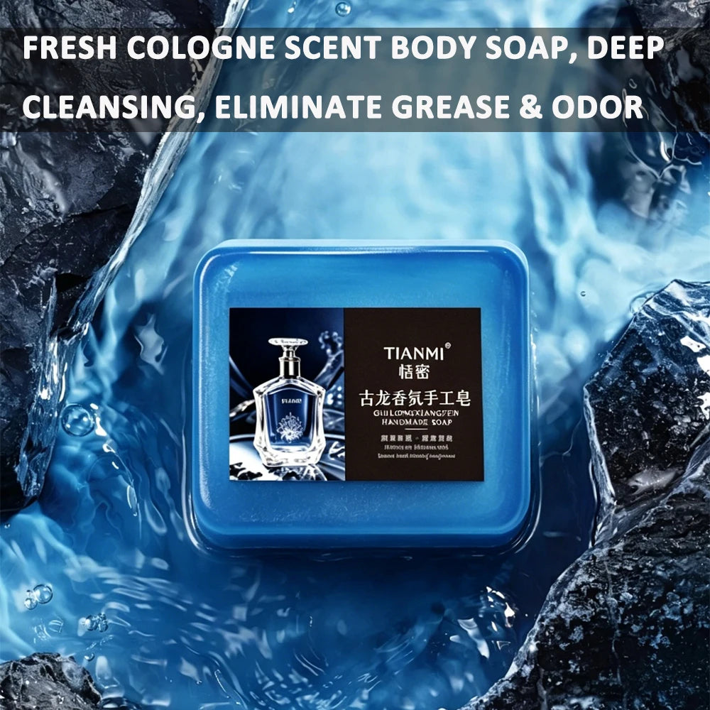 2-Pack Men's Cologne 3-in-1 Soap – Hair, Face & Body Bar Men's Bar Soap Zpaxo