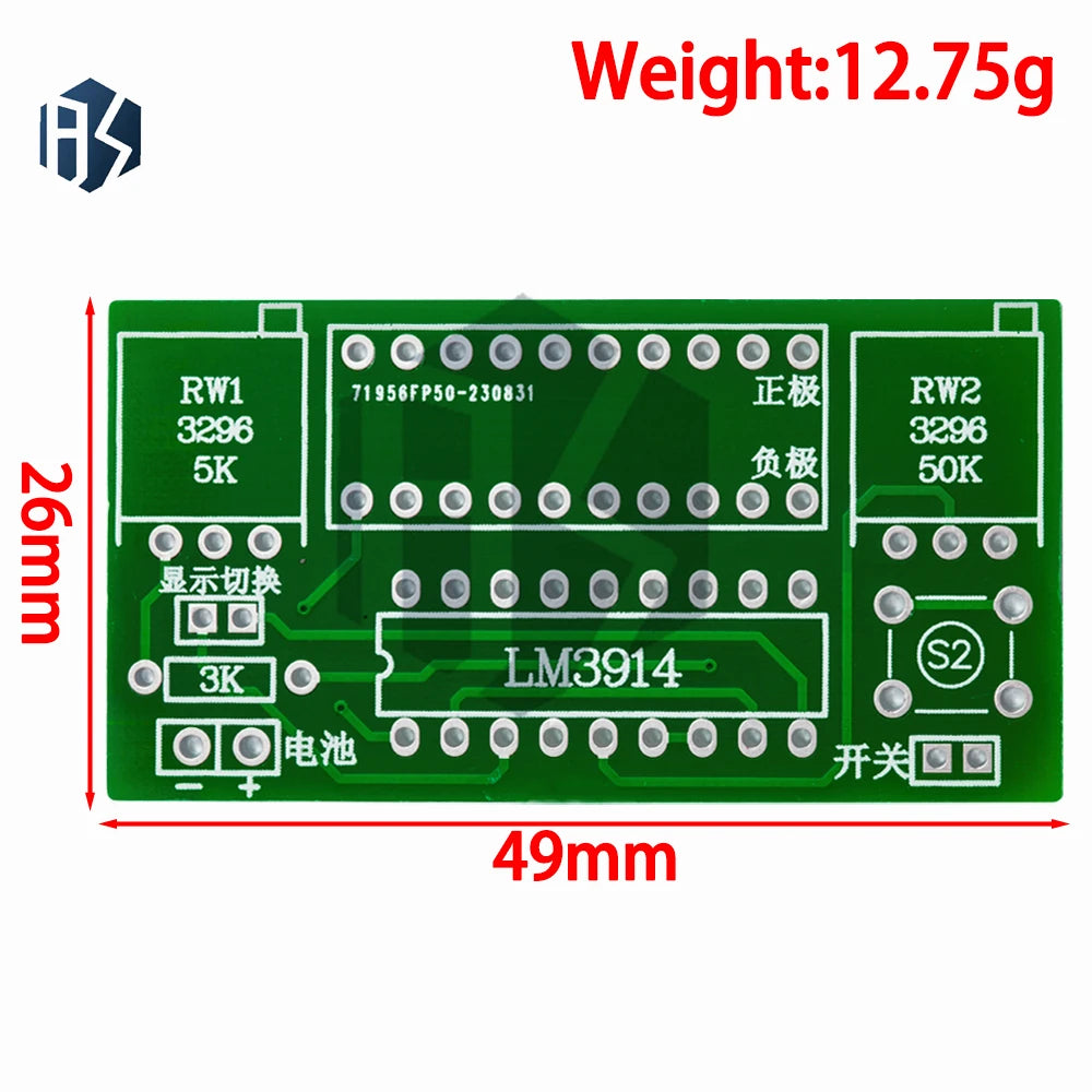 LM3914 10-Segment Battery Capacity Indicator Module Adjustable 3 Zpaxo