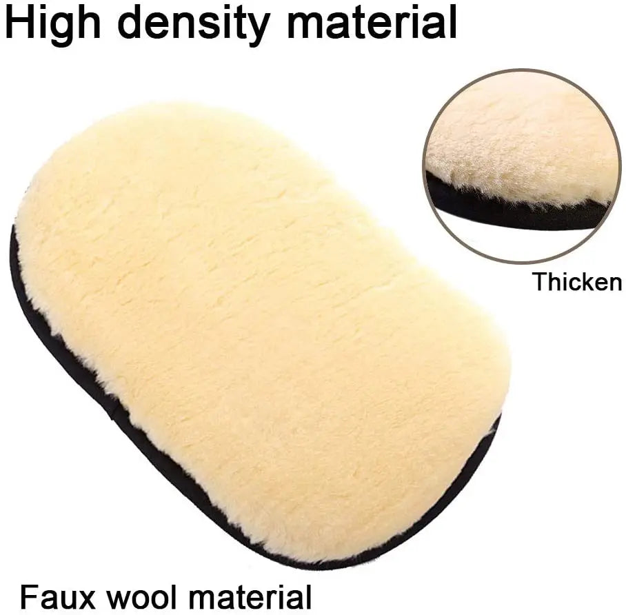 Auto Car Washing Glove Cleaning Microfiber Wool Soft Motorcycle