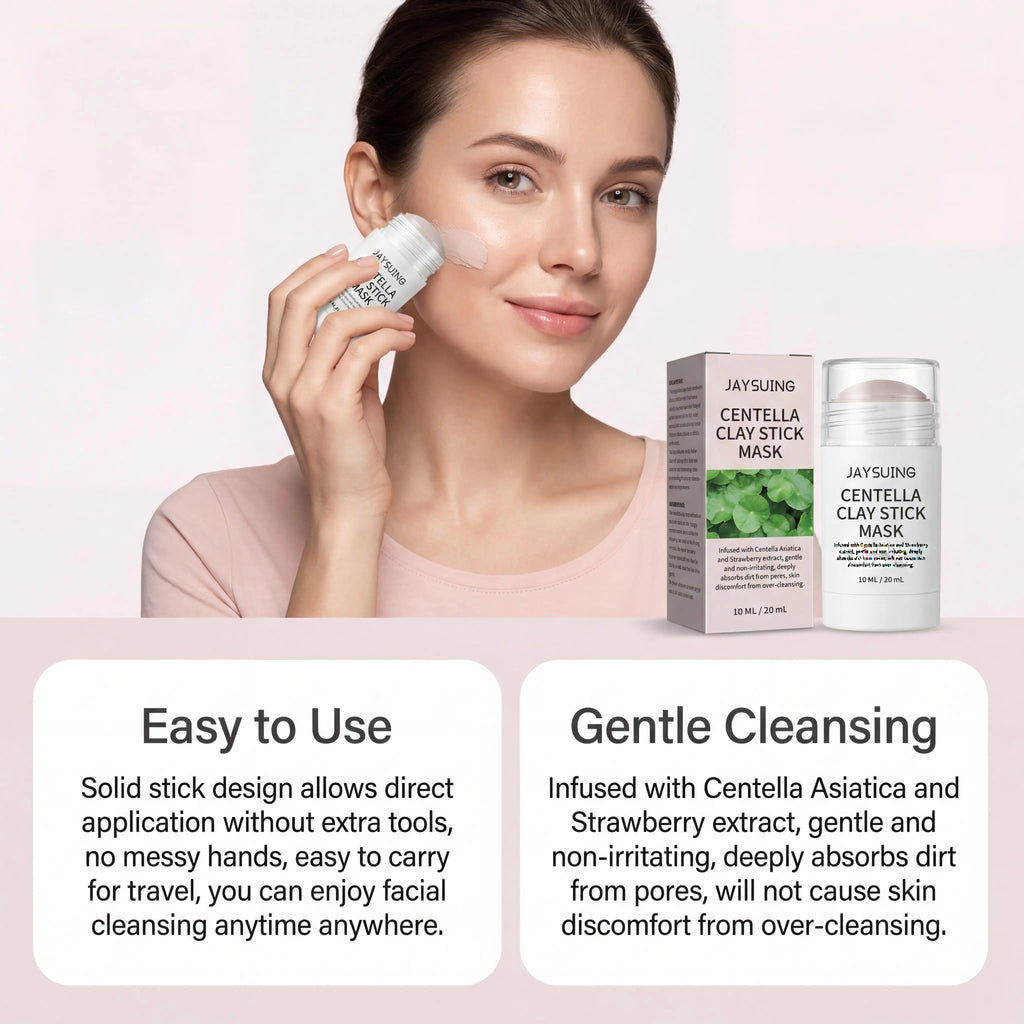Centella Asiatica Clay Mud Mask Stick – Deep Pore Cleansing Clay Face Mask Stick Zpaxo