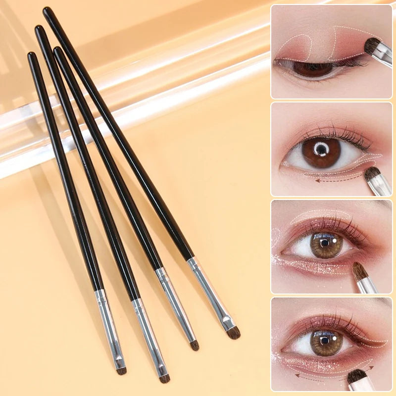 1/4pcs Eyes Precise Detail Brush Curved Eyeliner Eyeshadow Makeup Brushes Eye Makeup Smudged Tools Small Eye Cosmetic Brush Zpaxo