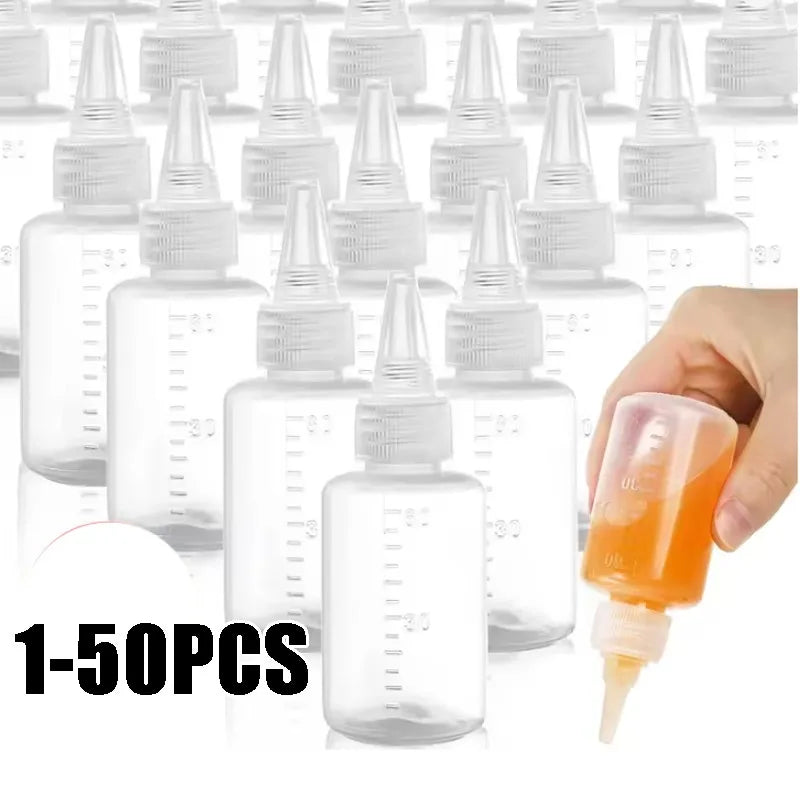 Empty Dropper Bottle Transparent Plastic Refillable Mini Squeeze