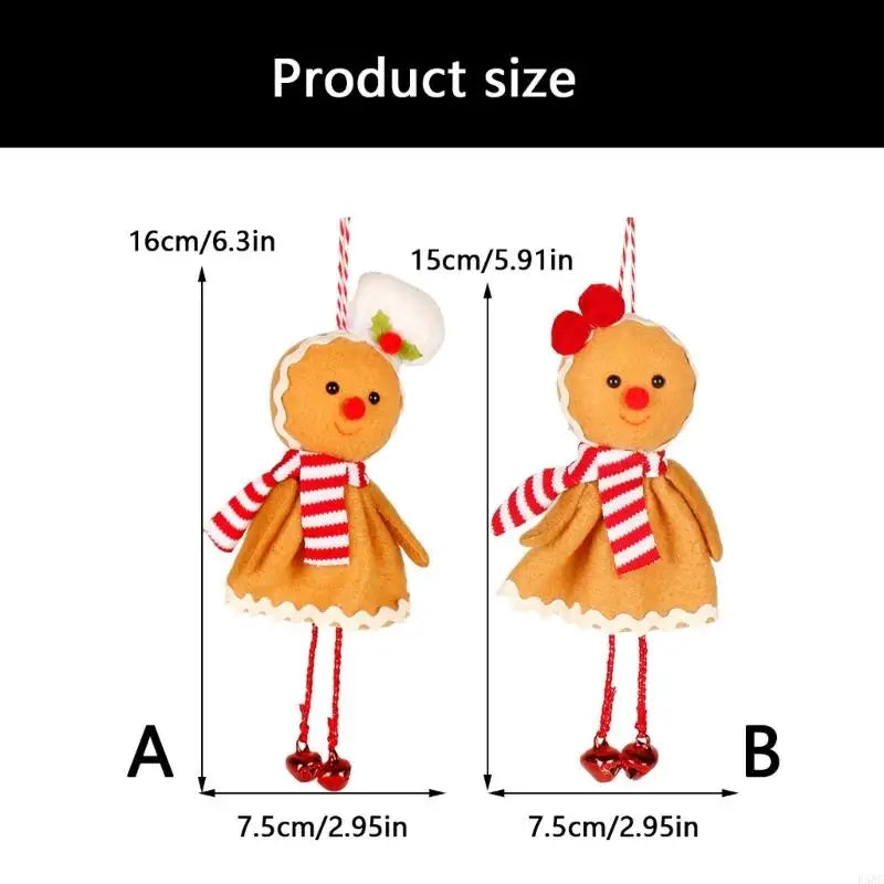Christmas Tree Doll Hanging Decorations Fabric Biscuit Men Ornament