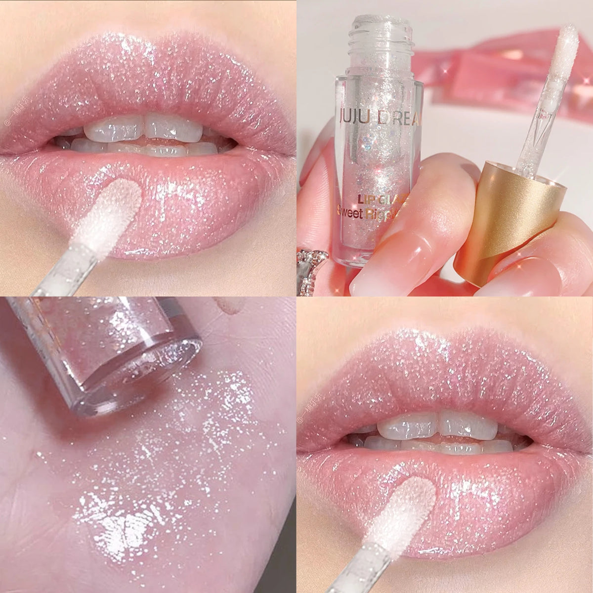 Watery Crystal Clear Jelly Lip Oil Lip Balm Moisturizing And Smoothing Lip Lines Jelly Pout Lip Gloss Glass Lip Fruit Scent Zpaxo JUJU 9416-01