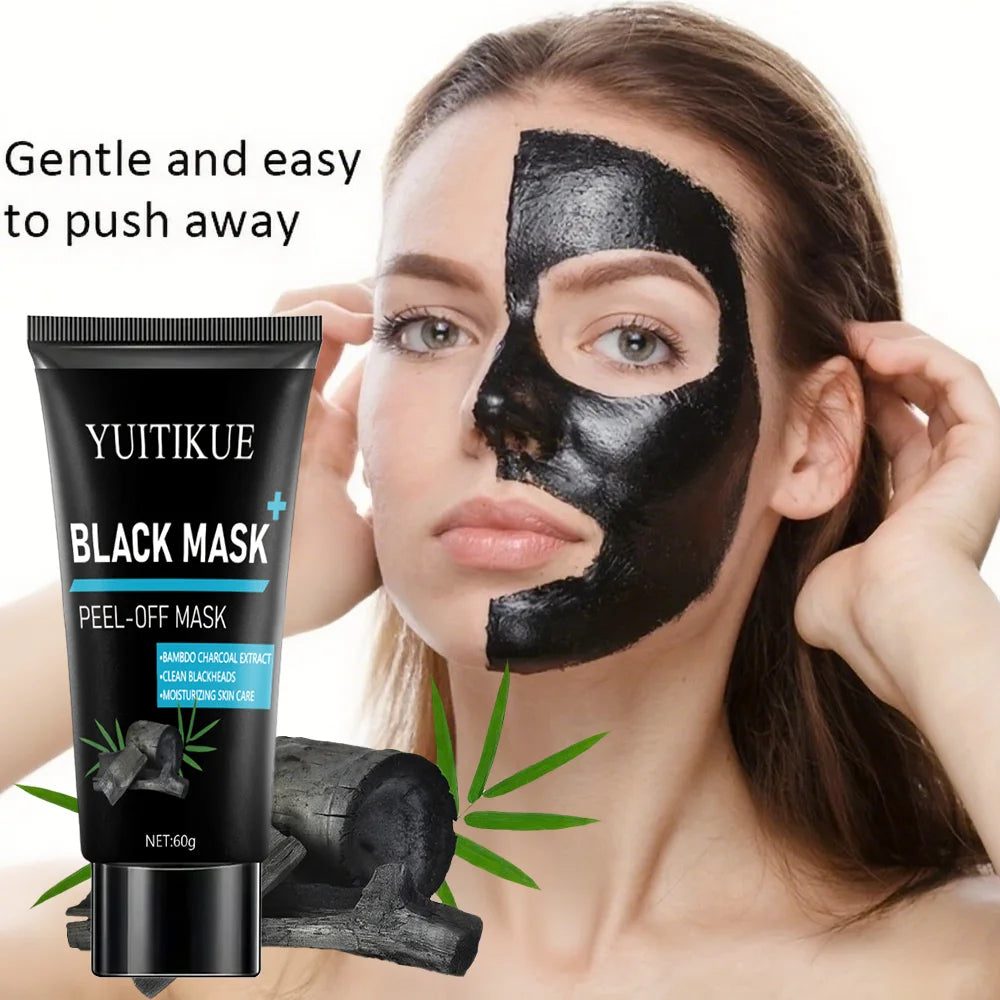 Black Peel Off Mask – Bamboo Charcoal Blackhead Remover 60g Peel Off Face Mask Zpaxo