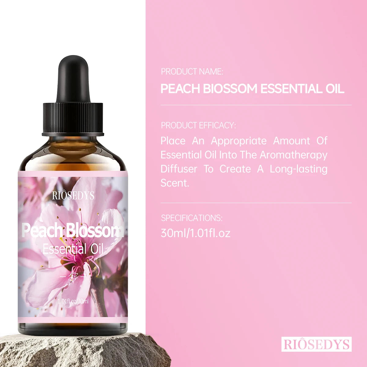 Peach Blossom Essential Oil Natural Fragrance Suitable Body Massage Zpaxo