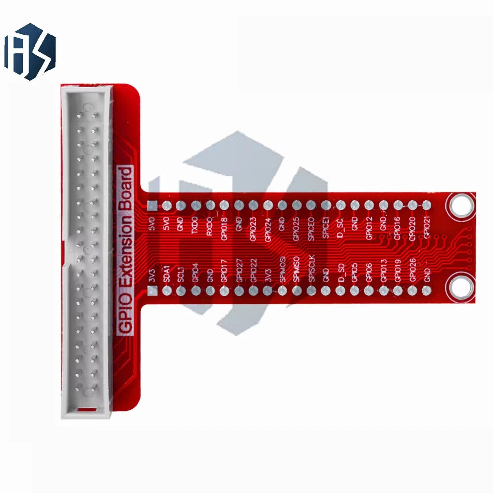 T-shaped GPIO Breakout Expansion Board 40-Pin Flat Ribbon Cable Zpaxo