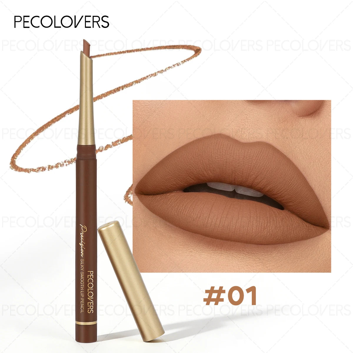Matte Lip Liner Pencil Long Lasting Non-stick Moisturizing Formula Zpaxo 01