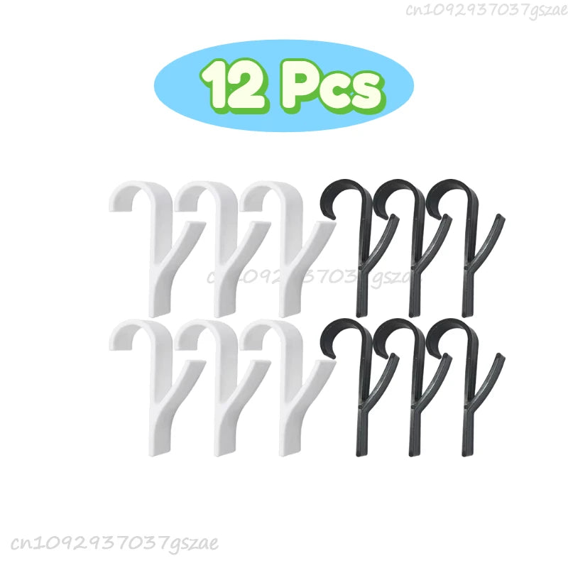 Multi-Purpose Heating Hook Coat Hook Towel Rack Radiator Bracket Bathroom Hook Clothes Hanger Soft Scarf Rack Towel Rack Zpaxo 12PCS-mix