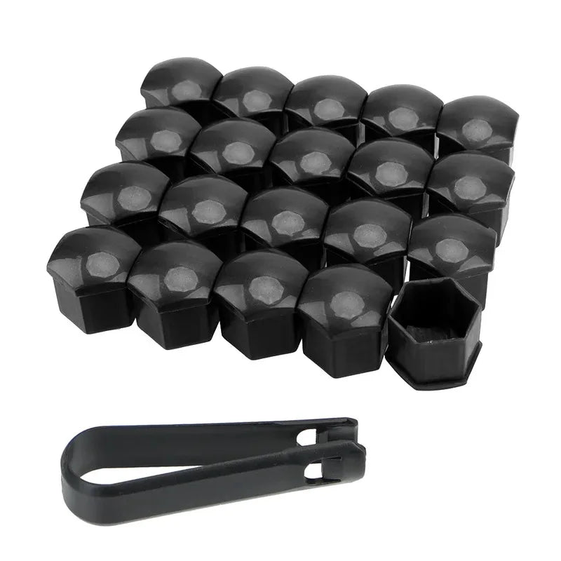 20/40-Pack Wheel Nut Bolt Covers – 17 19 21mm Anti-Rust ABS Caps