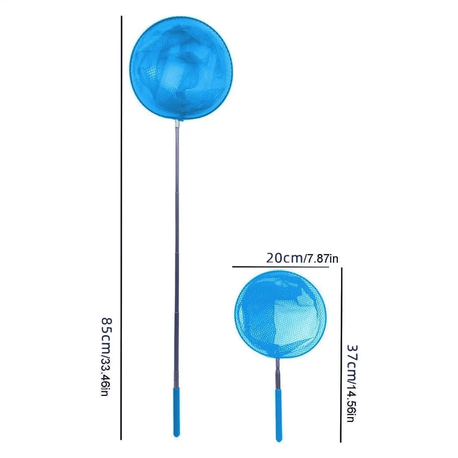 Pool Skimmer Net Telescopic Pole Stainless Steel Fishing Nets Kids