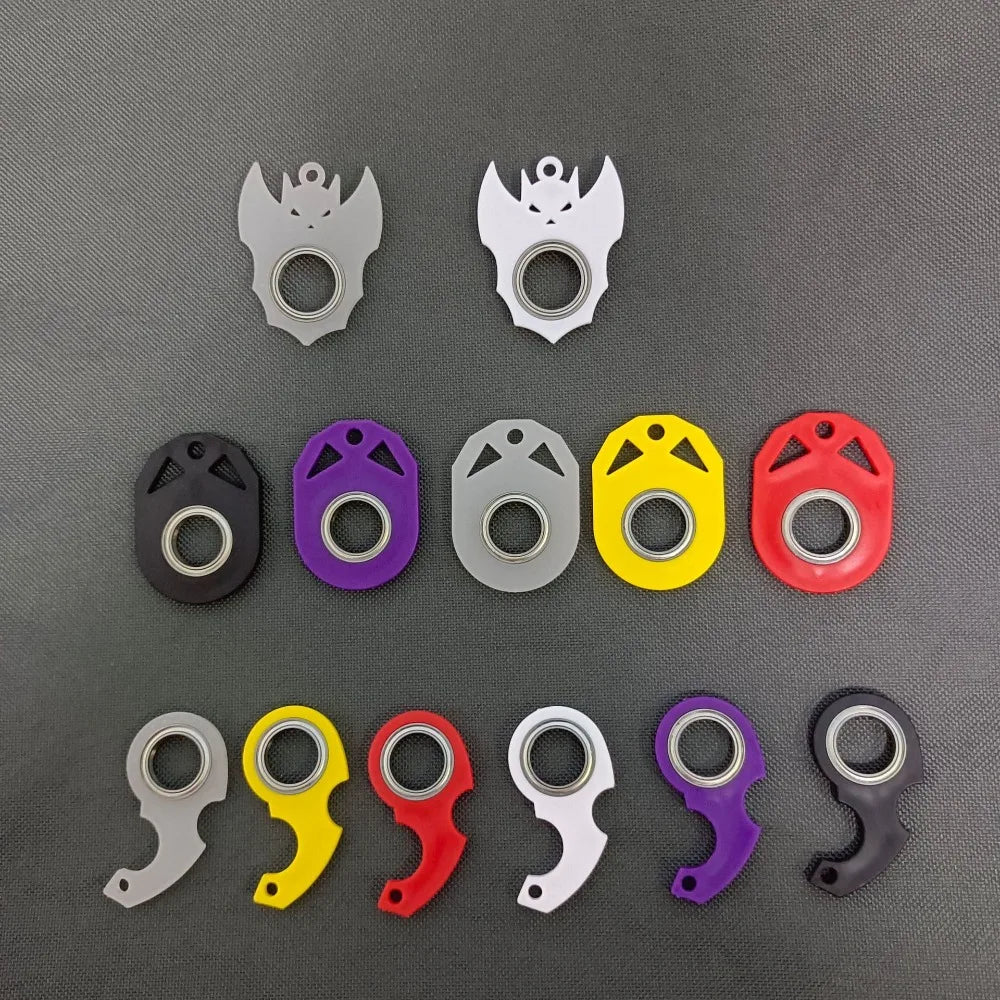 Relieve Boredom Keychain Fidget Spinner Noctilucent Light Trendy Fingertip Rotation Keychain Anti-Anxiety Creative Zpaxo