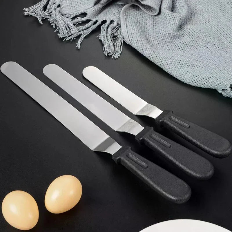 Kitchen Supplies Stainless Steel Cream Spatula Baking Tools 6 8 10 12 Zpaxo