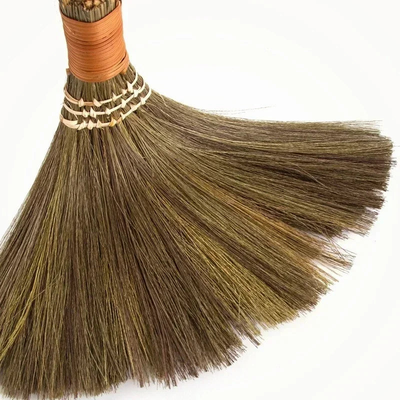 Natural Bamboo Broom & Dustpan Set – Floor Sweeping Tool Broom & Dustpan Set Zpaxo