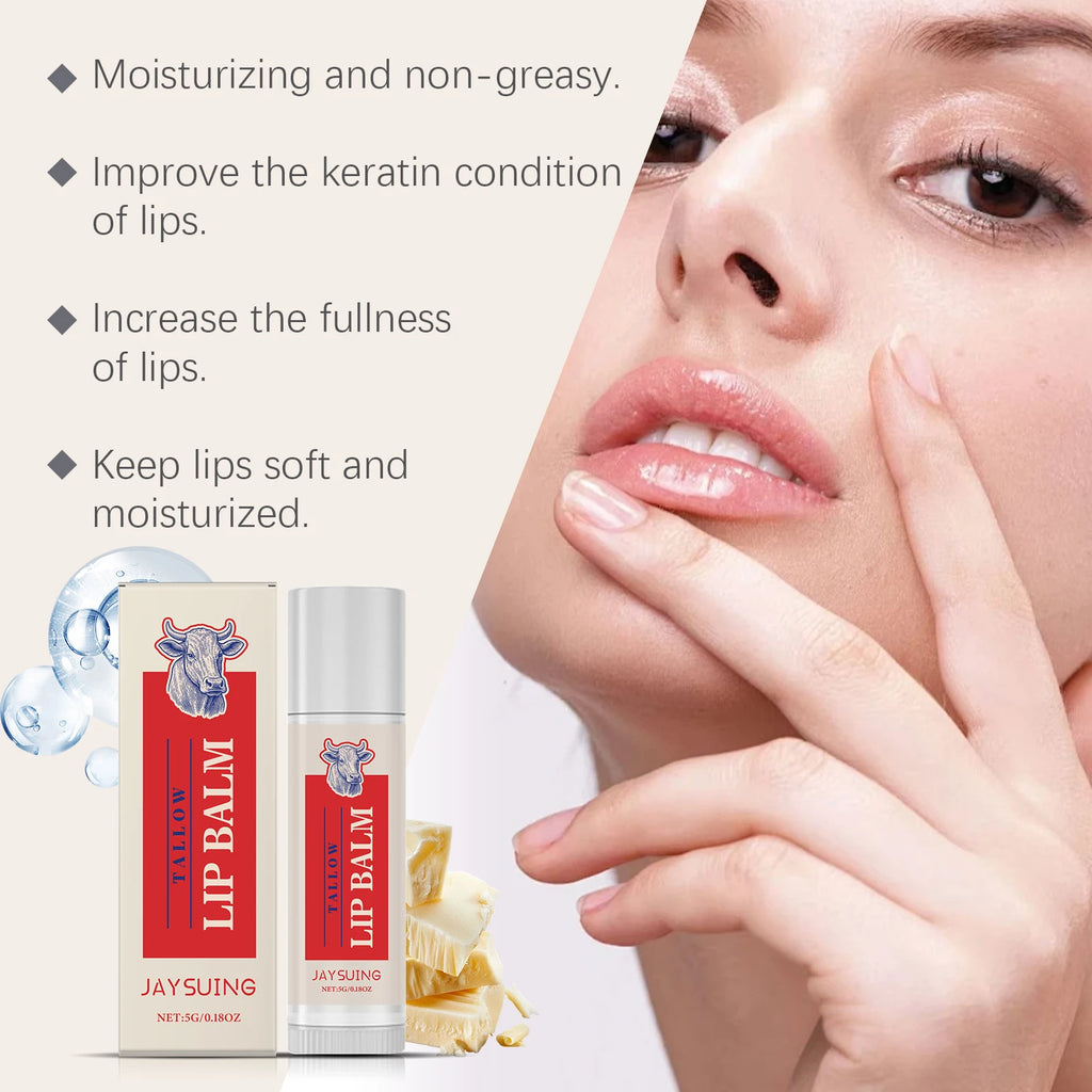 Tallow Lip Balm – Nourishing, Plumping & Hydrating | Jaysuing Lip Balm Zpaxo