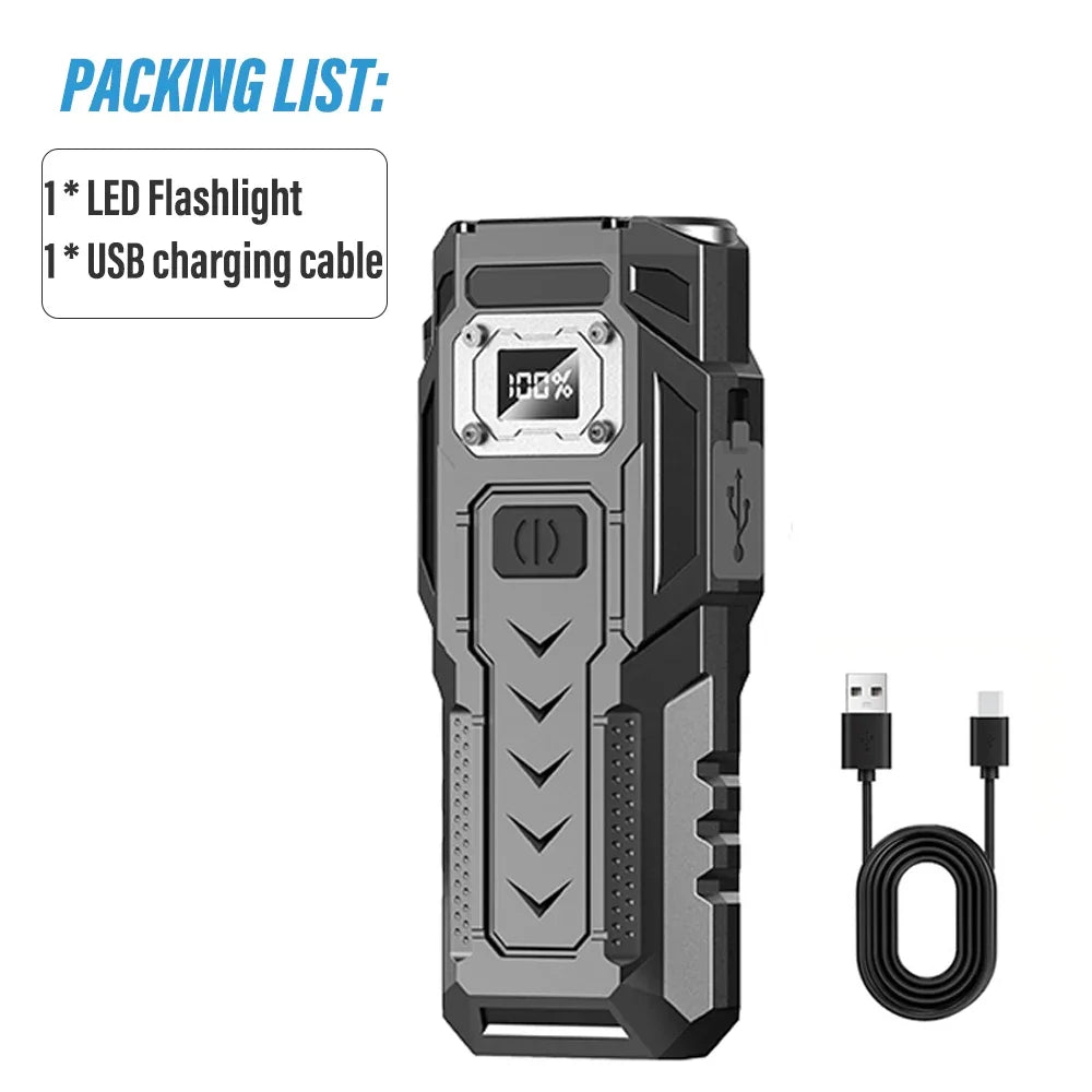 ESMARTER 1000LM Rechargeable LED Flashlight & COB Work Light Rechargeable Flashlight Zpaxo BK08