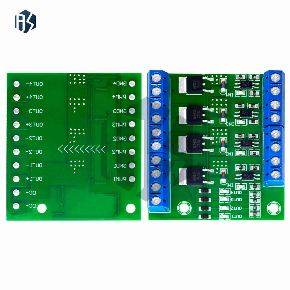 1 MOS FET 4 Channel Pulse Trigger Switch Controller Board PWM Zpaxo